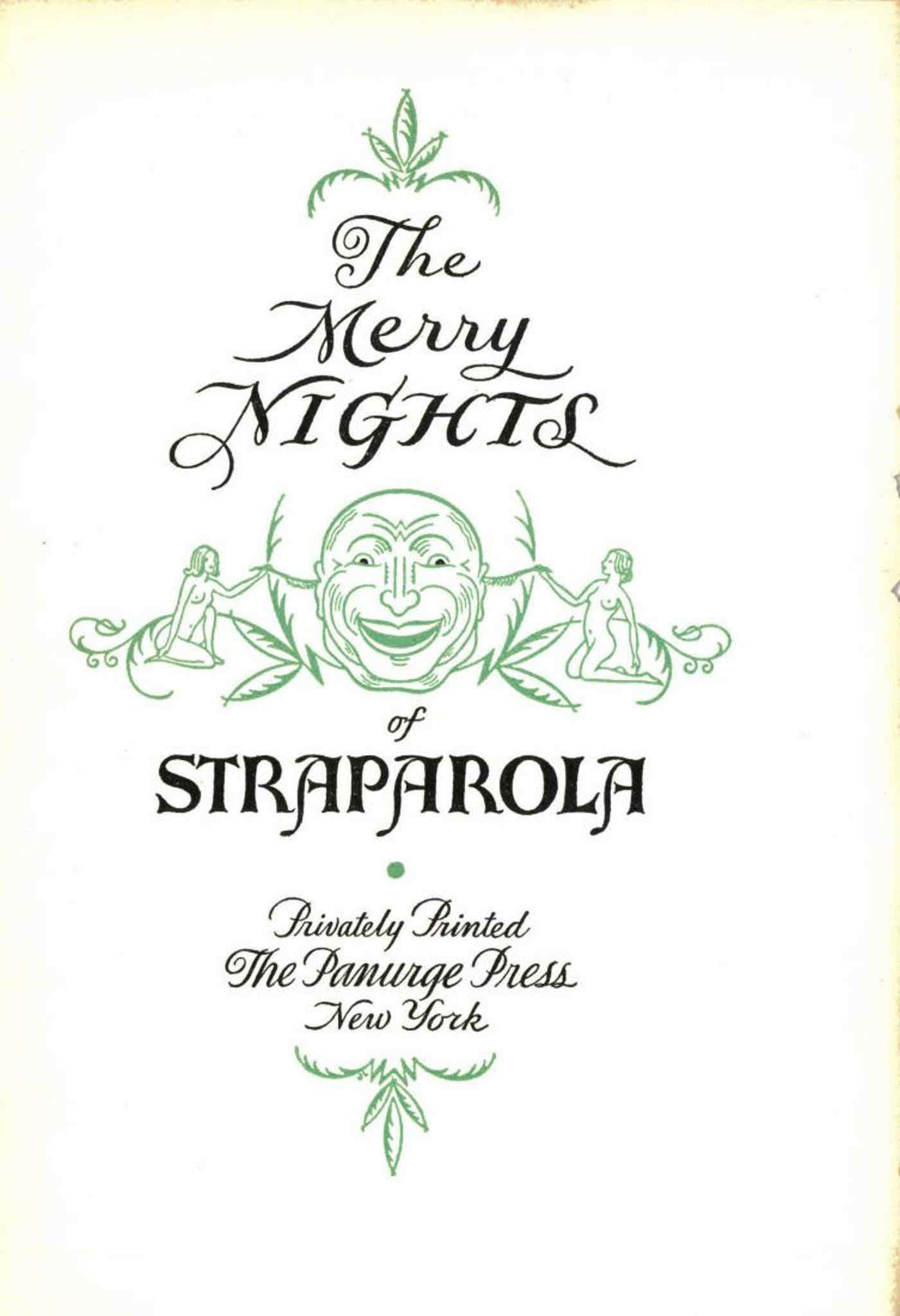 Couverture ebook de The Merry Nights of Straparola, de Giovanni Francesco Straparola