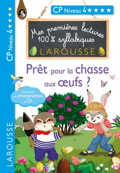 Couverture ebook de Premières lectures syllabiques - Prêt pour la chasse aux oeufs ? (Niveau 4), de Cécilia Stenmark, Giulia Levallois, Hélène Heffner