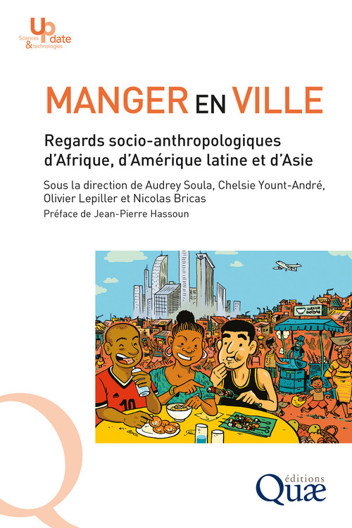 Couverture ebook de Manger en ville, de Nicolas Bricas, Olivier Lepiller, Audrey Soula, Chelsie Yount-andre