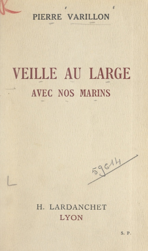 Couverture ebook de Veille au large avec nos marins, de Pierre Varillon