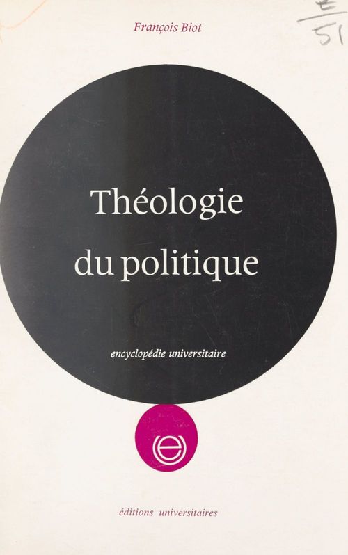 ebook cover of Théologie du politique, by Francois Biot