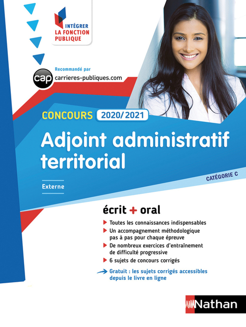 ebook cover of Adjoint administratif territorial - Catégorie C - 2020/2021 - Intégrer la fonction publique, by Collectif
