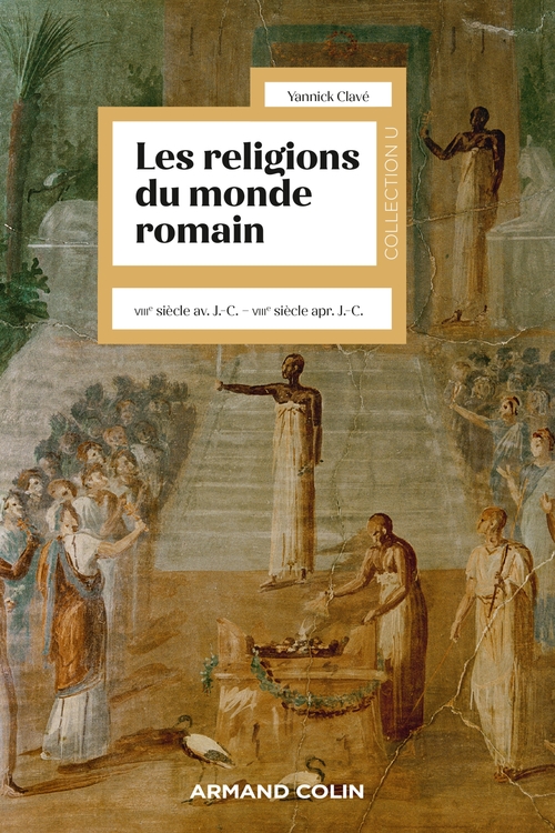 Couverture ebook de Les religions du monde romain, de Yannick Clavé