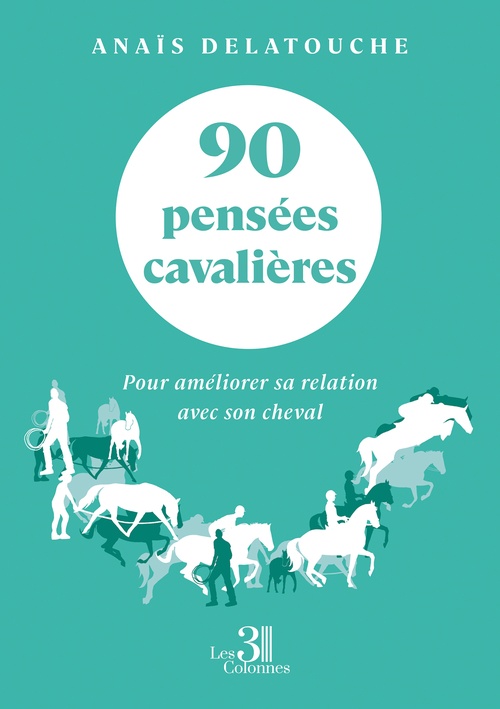 ebook cover of 90 pensées cavalières, by Anaïs Delatouche