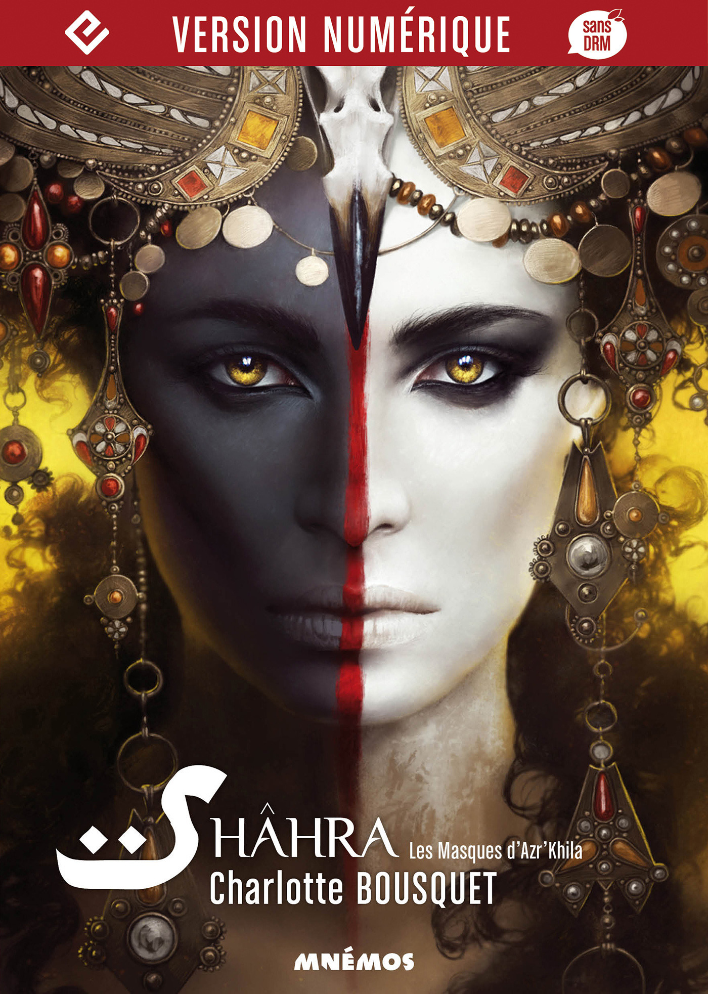 Couverture ebook de Les Masques d'Azr'Khila, de Charlotte Bousquet