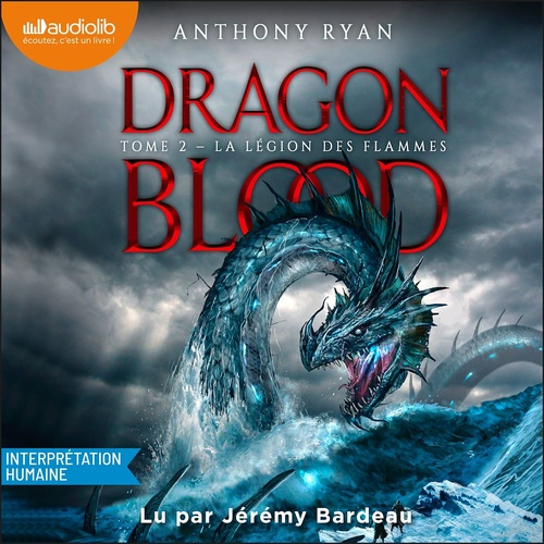 audiobook cover of La Légion des flammes, by Anthony Ryan