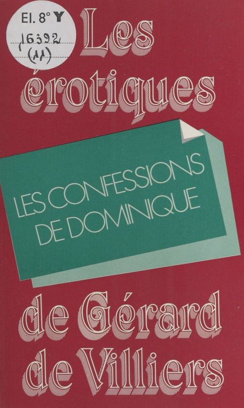 Couverture ebook de Les confessions de Dominique, de Collectif