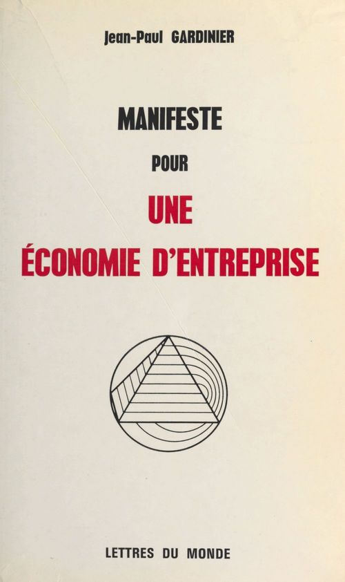 ebook cover of Manifeste pour une économie d'entreprise, by Gardinier