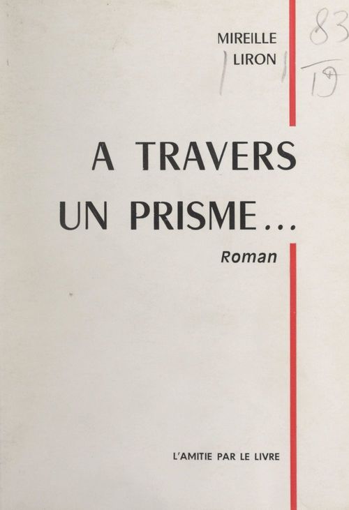 ebook cover of À travers un prisme ..., by Mireille Liron