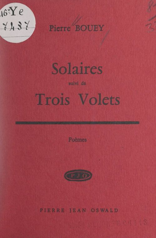 ebook cover of Solaires, by Pierre Bouey