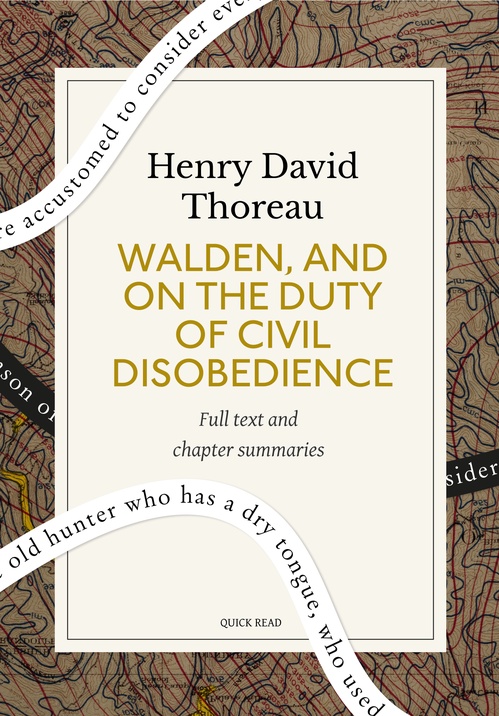 ebook cover of Walden, and On The Duty Of Civil Disobedience: A Quick Read edition, by Henry David Thoreau, Quick Read