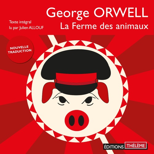 audiobook cover of La ferme des animaux, by George Orwell