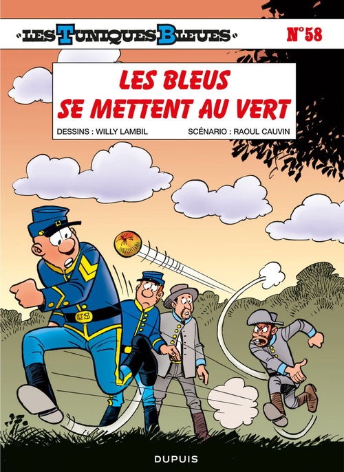 Couverture ebook de Les Tuniques Bleues - Tome 58 - Les Bleus se mettent au vert, de Raoul Cauvin, Willy Lambil