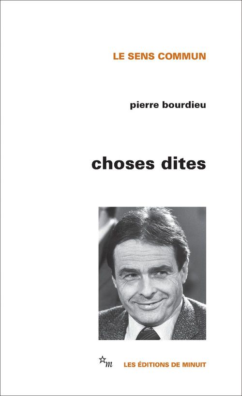 ebook cover of Choses dites, by Pierre Bourdieu