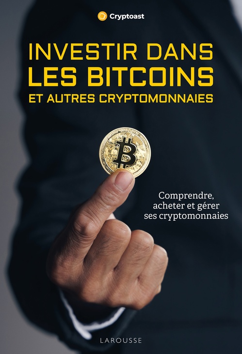 Couverture ebook de Investir dans les bitcoins, de Cryptoast