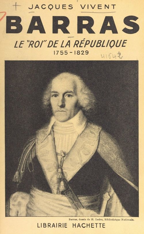 ebook cover of Barras, by Jacques Vivent