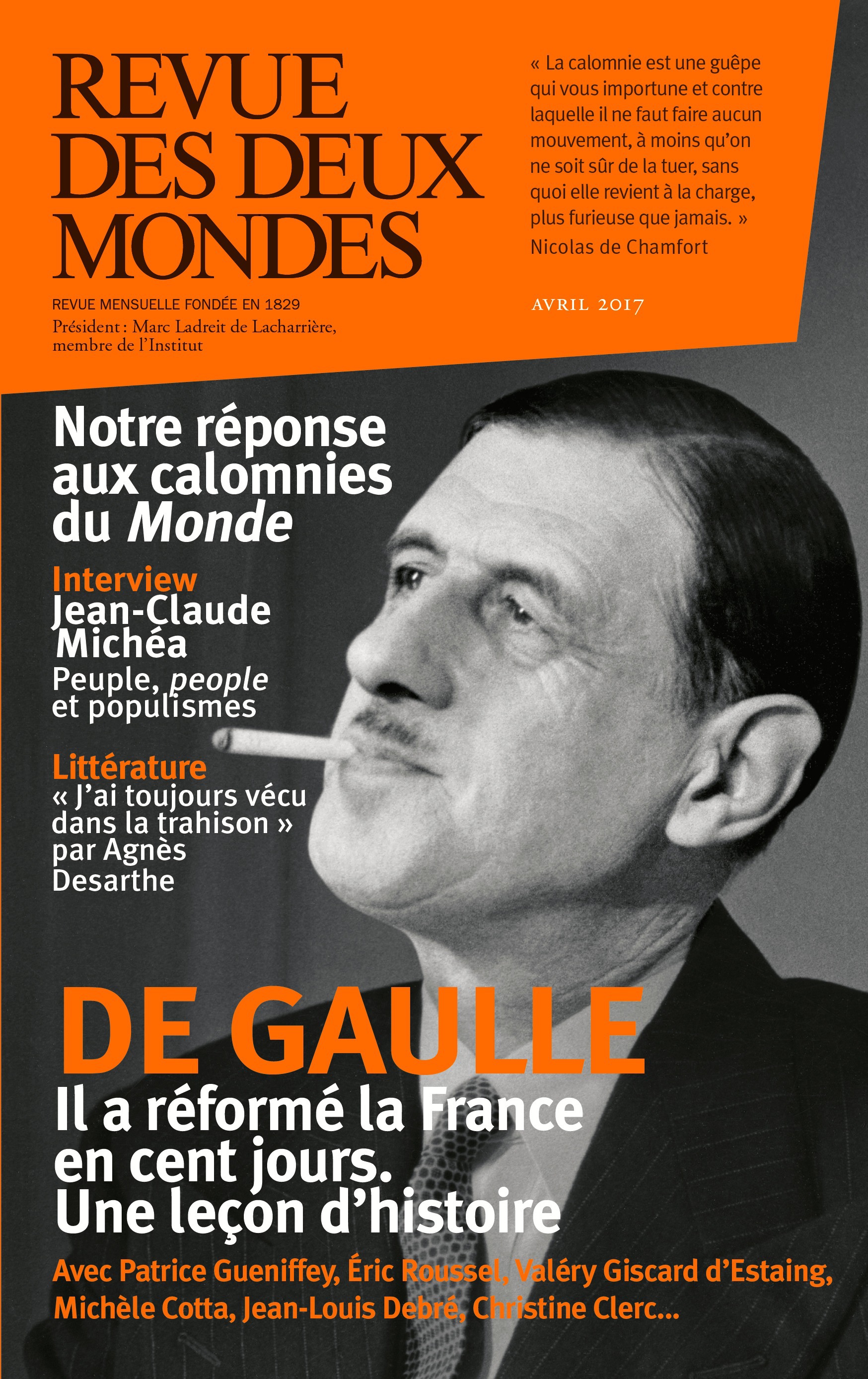 Couverture ebook de Revue des Deux Mondes avril 2017, de Revue Des Deux Mondes