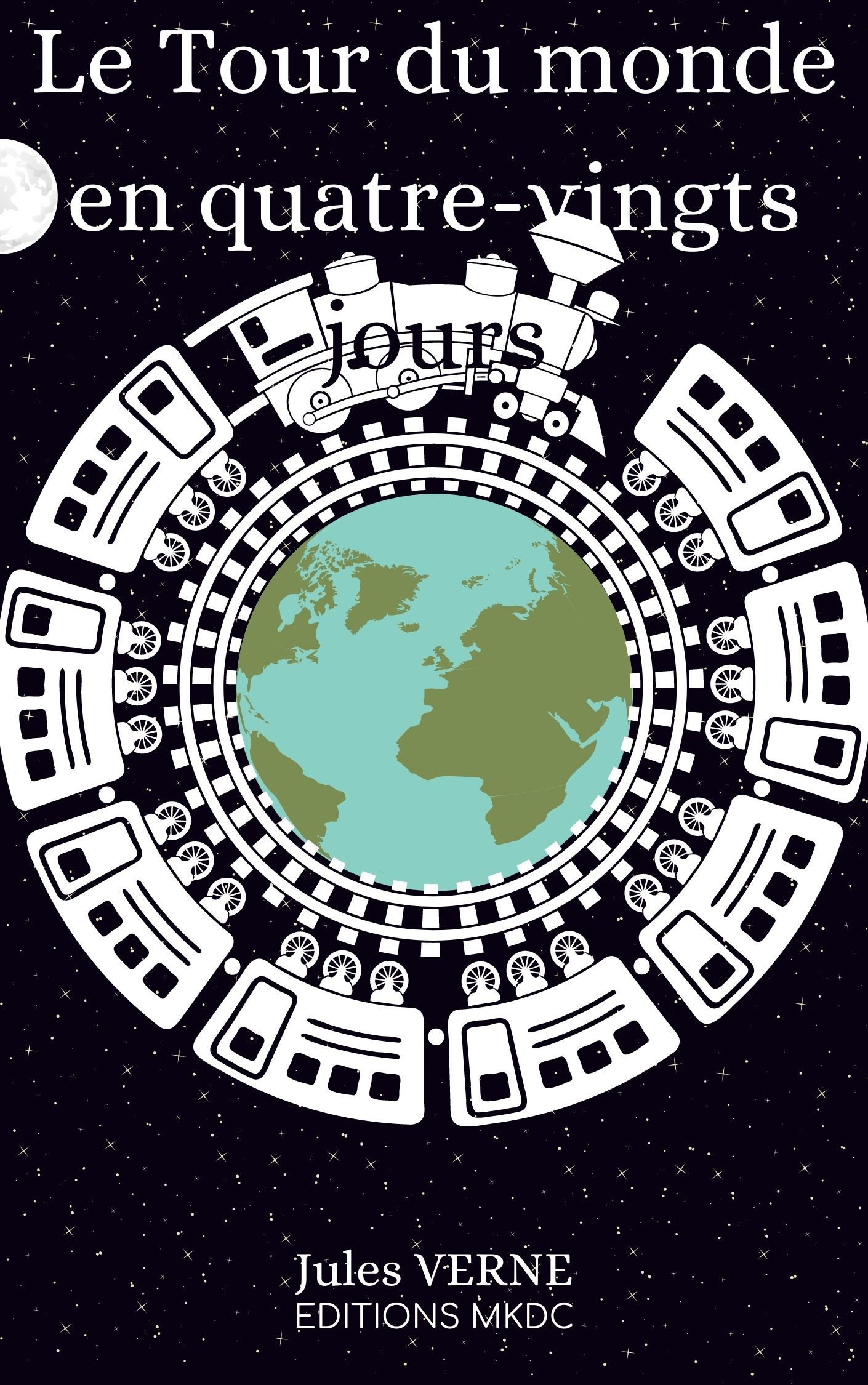 ebook cover of Le Tour du monde en quatre-vingts jours, by Jules Verne