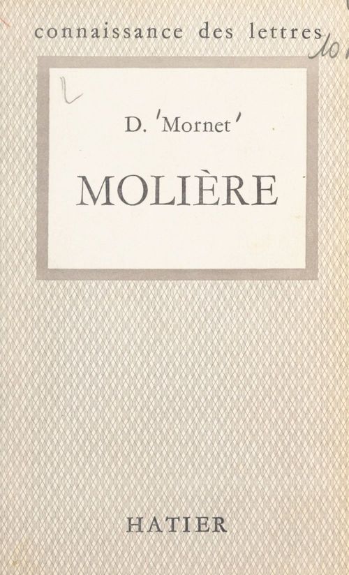 Couverture ebook de Molière, de Daniel Mornet