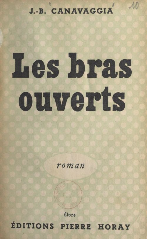 Couverture ebook de Les bras ouverts, de J.-B. Canavaggia