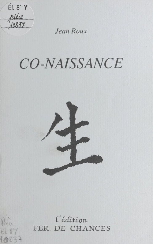 ebook cover of Co-naissance, by Jean Roux