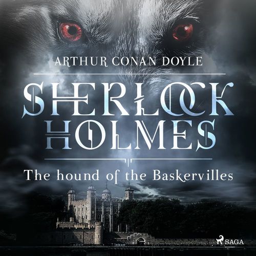 audiobook cover of The Hound of the Baskervilles, by Sir Arthur Conan Doyle