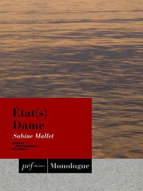 ebook cover of Etat(s) Dame, by Sabine Mallet