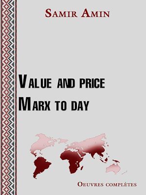 Couverture ebook de Value and price Marx to day, de Samir Amin