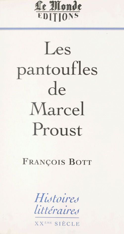 Couverture ebook de Les Pantoufles de Marcel Proust, de Collectif