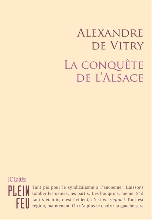ebook cover of La Conquête de l'Alsace, by Alexandre de Vitry
