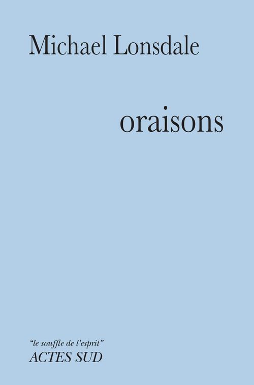 ebook cover of Oraisons, by Michael Lonsdale