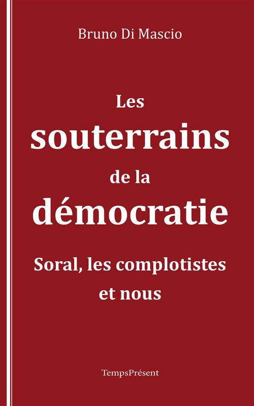 ebook cover of Les souterrains de la démocratie, by Bruno Di Mascio