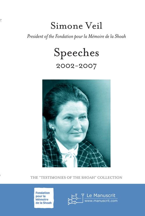 Couverture ebook de Speeches 2002-2007, de Simone Veil