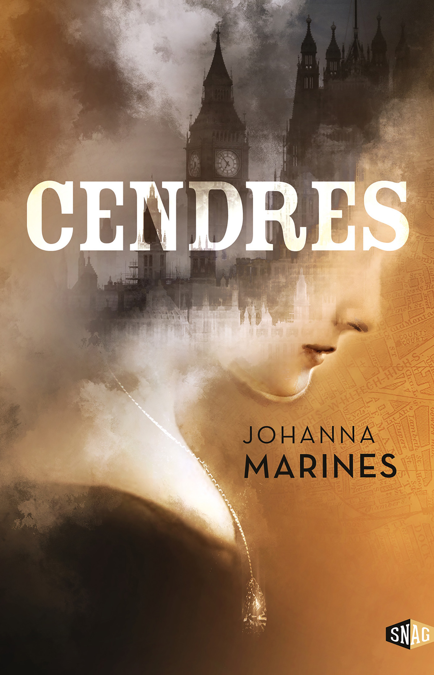 ebook cover of Cendres, by Johanna Marines