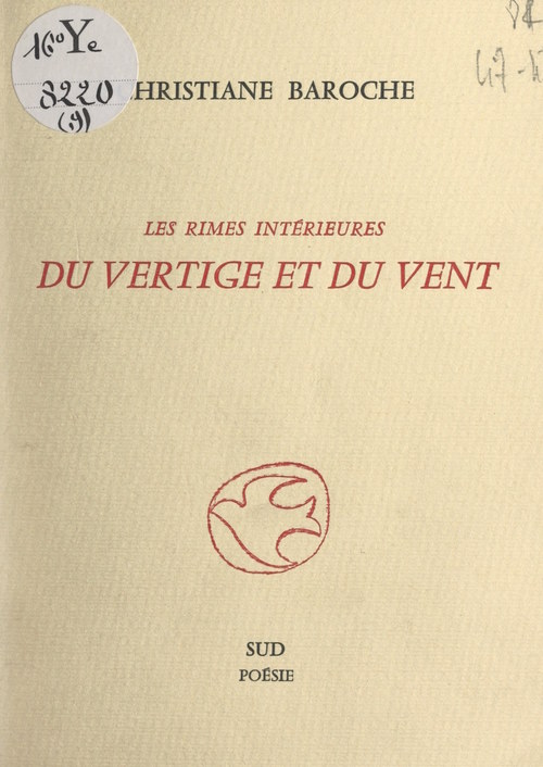 Couverture ebook de Du vertige et du vent, de Christiane Baroche