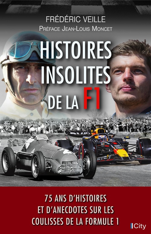 Couverture ebook de Histoires insolites de la F1, de Frédéric Veille