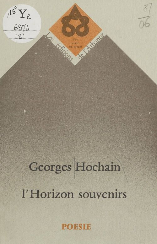 ebook cover of L'Horizon souvenirs, by Georges Hochain