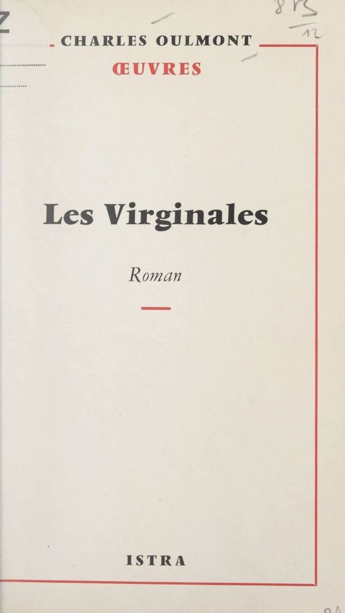 Couverture ebook de Les virginales, de Charles Oulmont