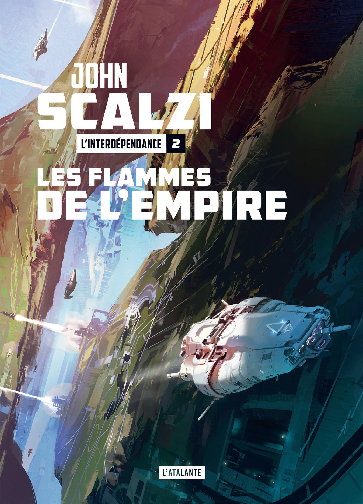 ebook cover of Les Flammes de l'empire, by John Scalzi
