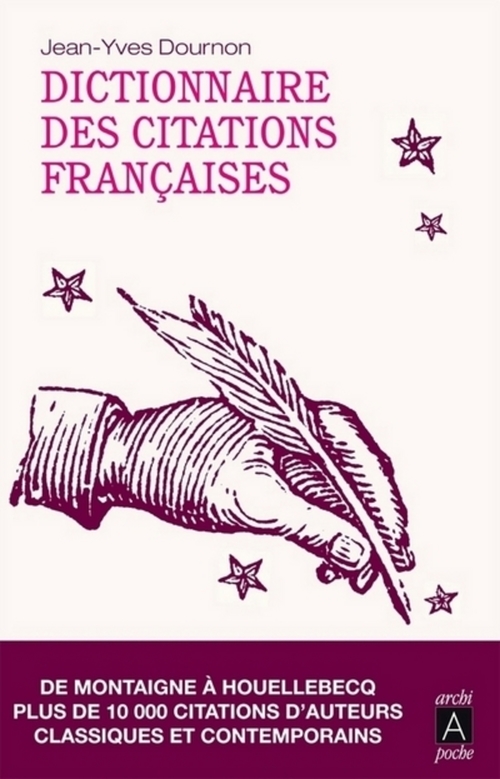 Couverture ebook de Dictionnaire des citations françaises, de Jean-Yves Dournon