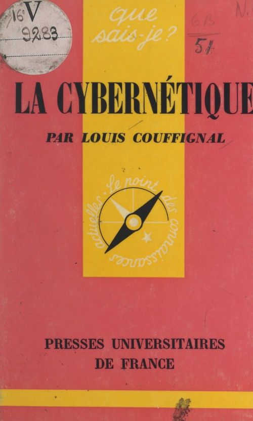Couverture ebook de La cybernétique, de Louis Couffignal