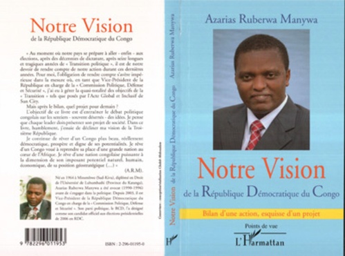 Couverture ebook de Notre vision de la République Démocratique du Congo, de Azarias Ruberwa manywa