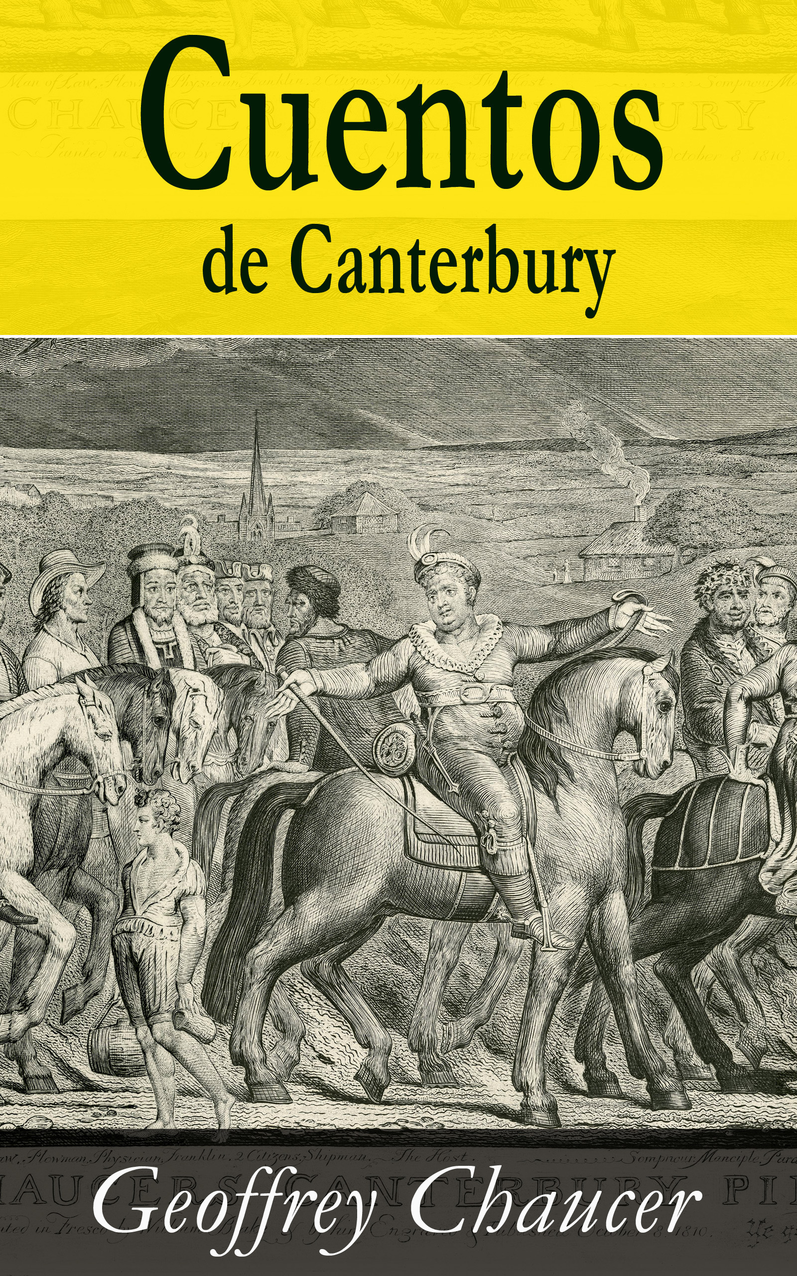 ebook cover of Cuentos de Canterbury, by Geoffrey Chaucer