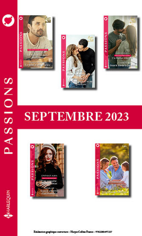 ebook cover of Pack mensuel Passions - 10 romans (Septembre 2023), by Collectif