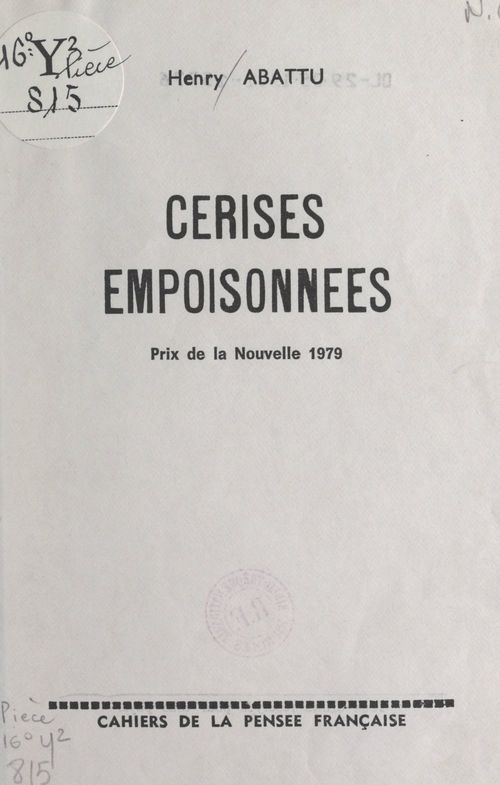 Couverture ebook de Cerises empoisonnées, de Henry Abattu