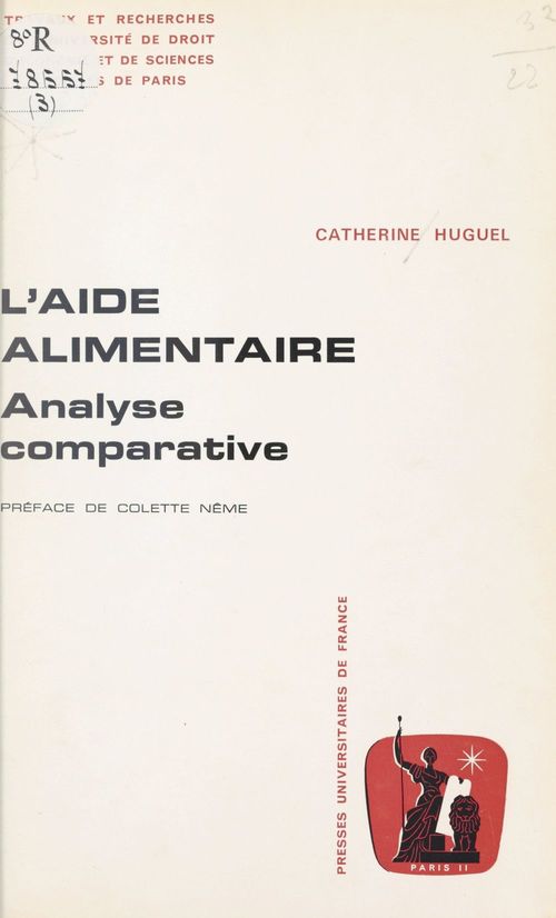 ebook cover of L'aide alimentaire, by Catherine Huguel