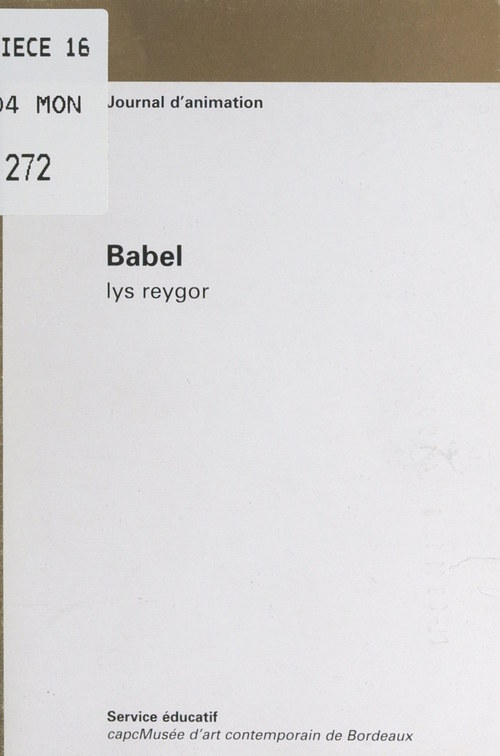 Couverture ebook de Babel, de Lys Reygor