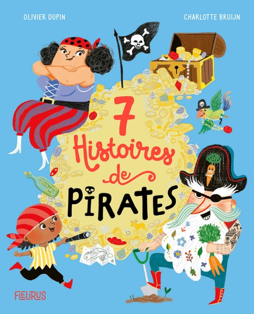 Couverture ebook de 7 histoires de pirates, de Olivier Dupin