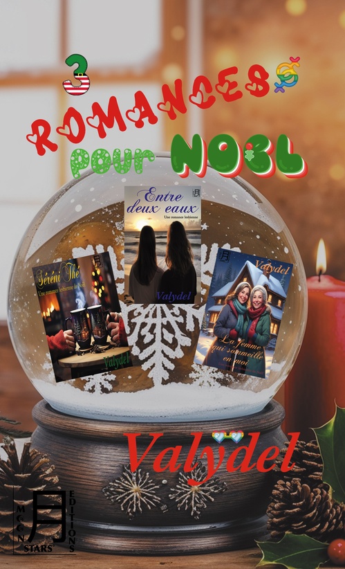 Couverture ebook de 3 Romances pour Noël, de Valydel