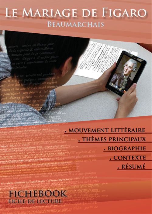 Couverture ebook de Fiche de lecture Le Mariage de Figaro - Résumé détaillé et analyse littéraire de référence, de Pierre-Augustin Caron de Beaumarchais